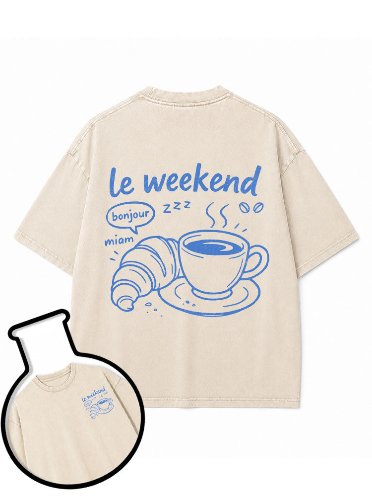 le weekend Washed T-Shirt