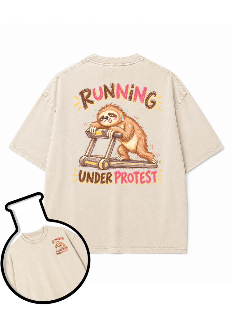 RUNNING UNDER PROTEST Washed T-Shirt