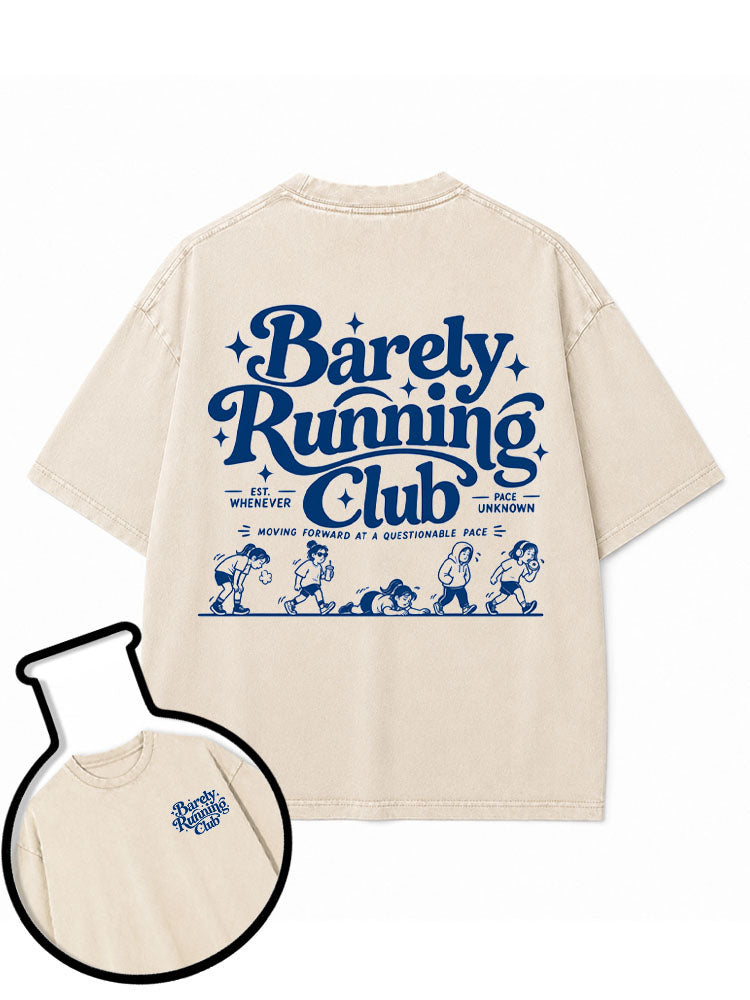 BARELY RUNNING CLUB Washed T-Shirt