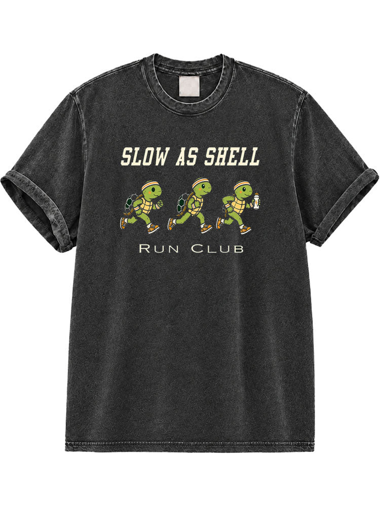 Slow As Shell Run Club Washed T-Shirt