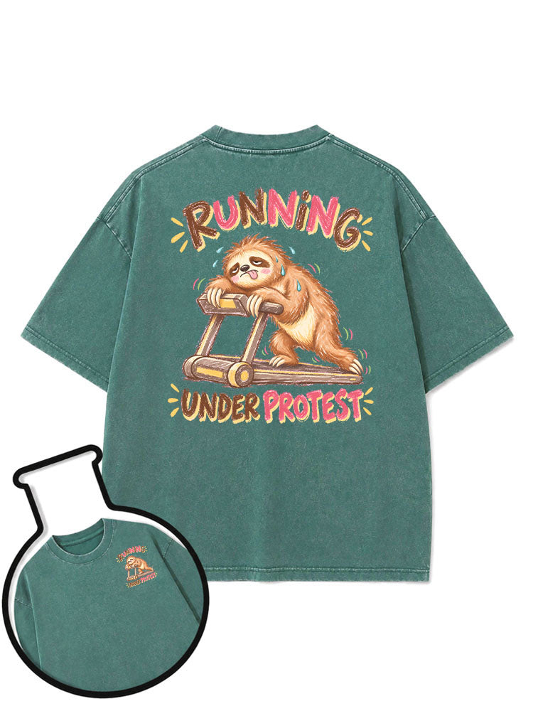RUNNING UNDER PROTEST Washed T-Shirt