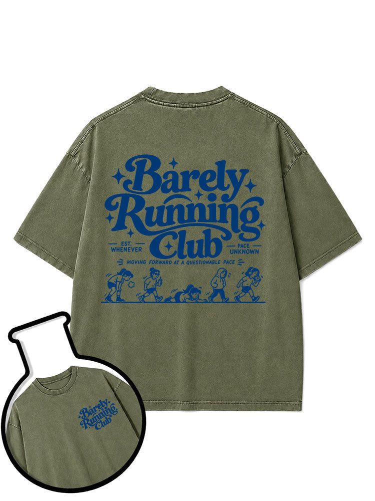 BARELY RUNNING CLUB Washed T-Shirt
