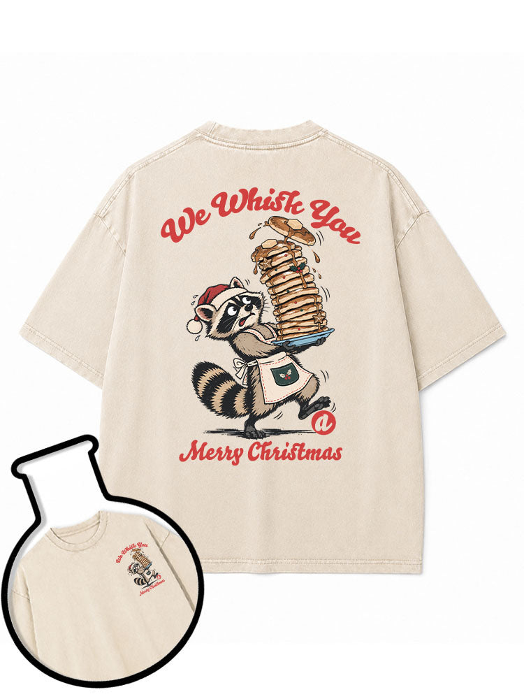 We Whisk You a Merry Christmas Washed T-Shirt