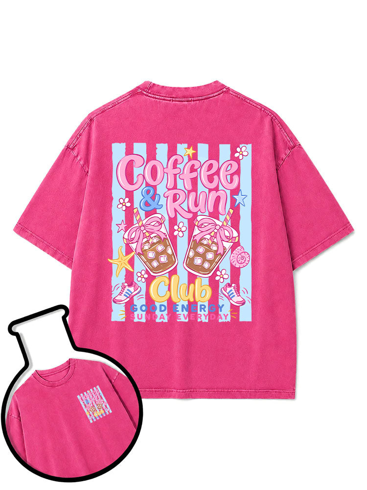 Coffee & Run Club Washed T-Shirt