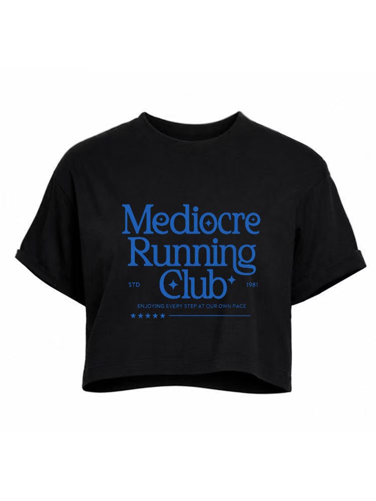Mediocre Running Club Crop Tops