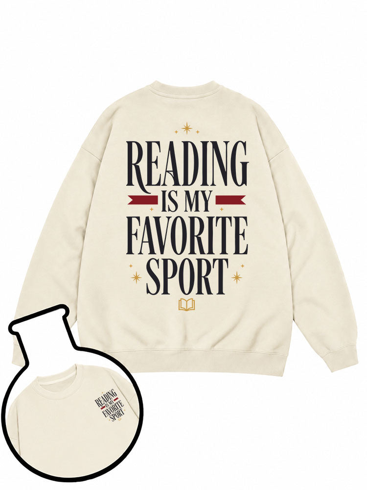Reading Is My Favorite Sport Sweatshirt