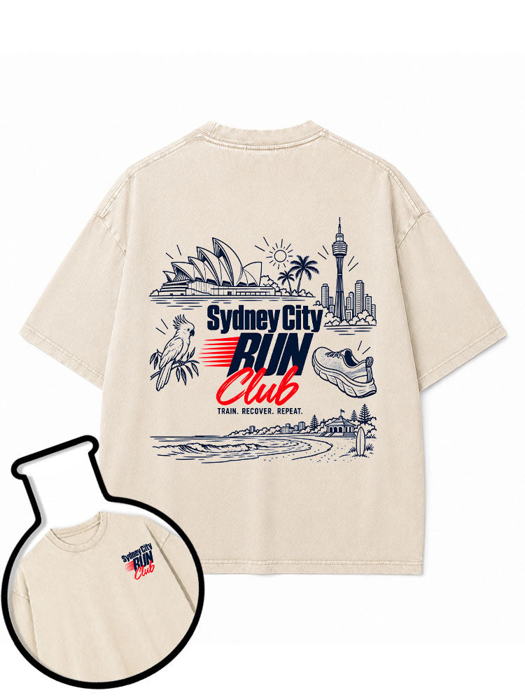 Sydney City RUN Club Washed T-Shirt
