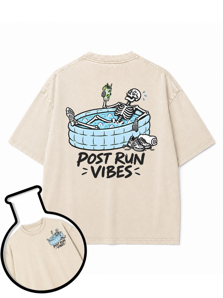 POST RUN VIBES Washed T-Shirt