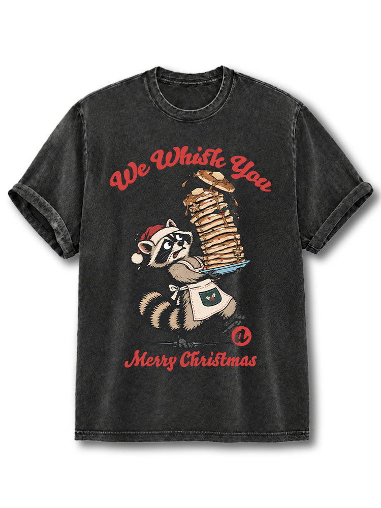 We Whisk You a Merry Christmas Washed T-Shirt