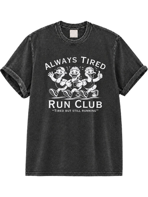 Always Tired Run Club Washed T-Shirt