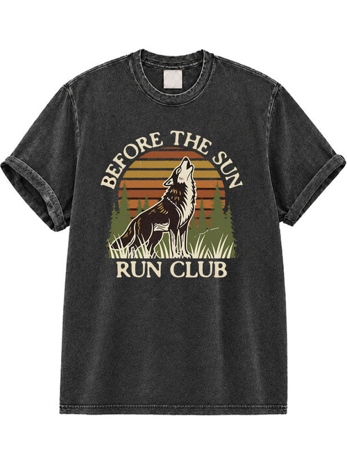 Before the Sun Run Club Washed T-Shirt