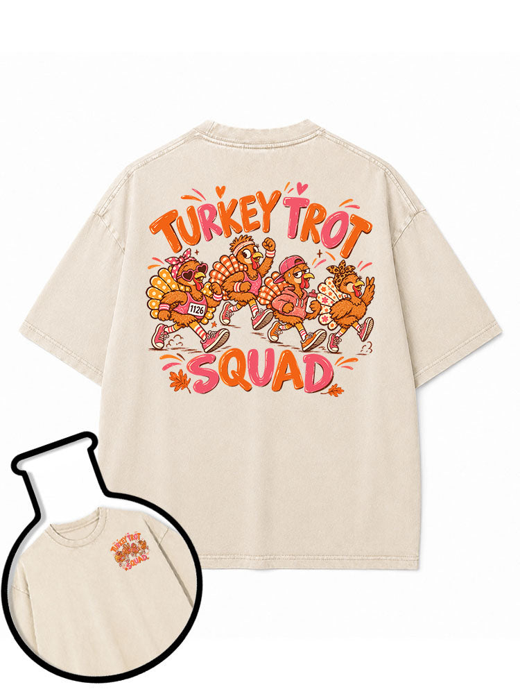 TURKEY TROT SQUAD Washed T-Shirt