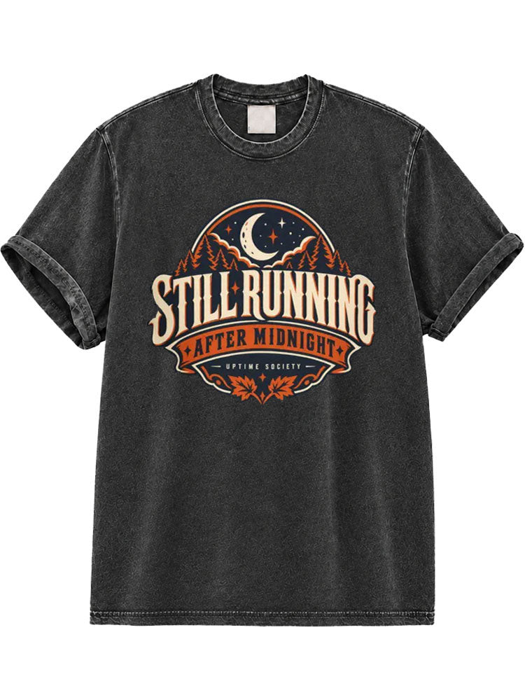 Run Clubs Are the New Night Clubs Washed T-Shirt