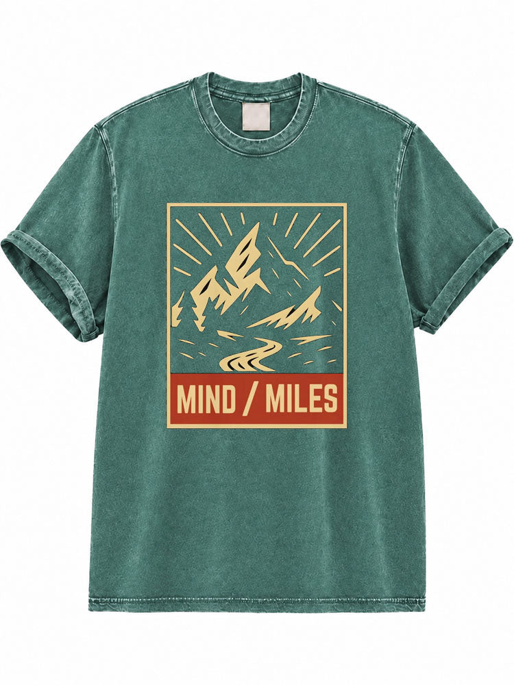 Run Fast Turn Left Washed T-Shirt
