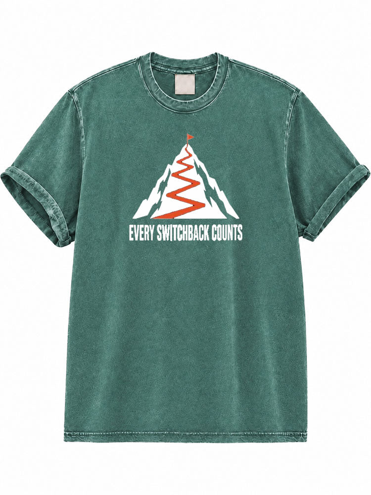 Every Switchback Counts Washed T-Shirt