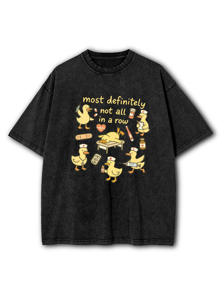 Ducks In A Row Washed T-Shirt