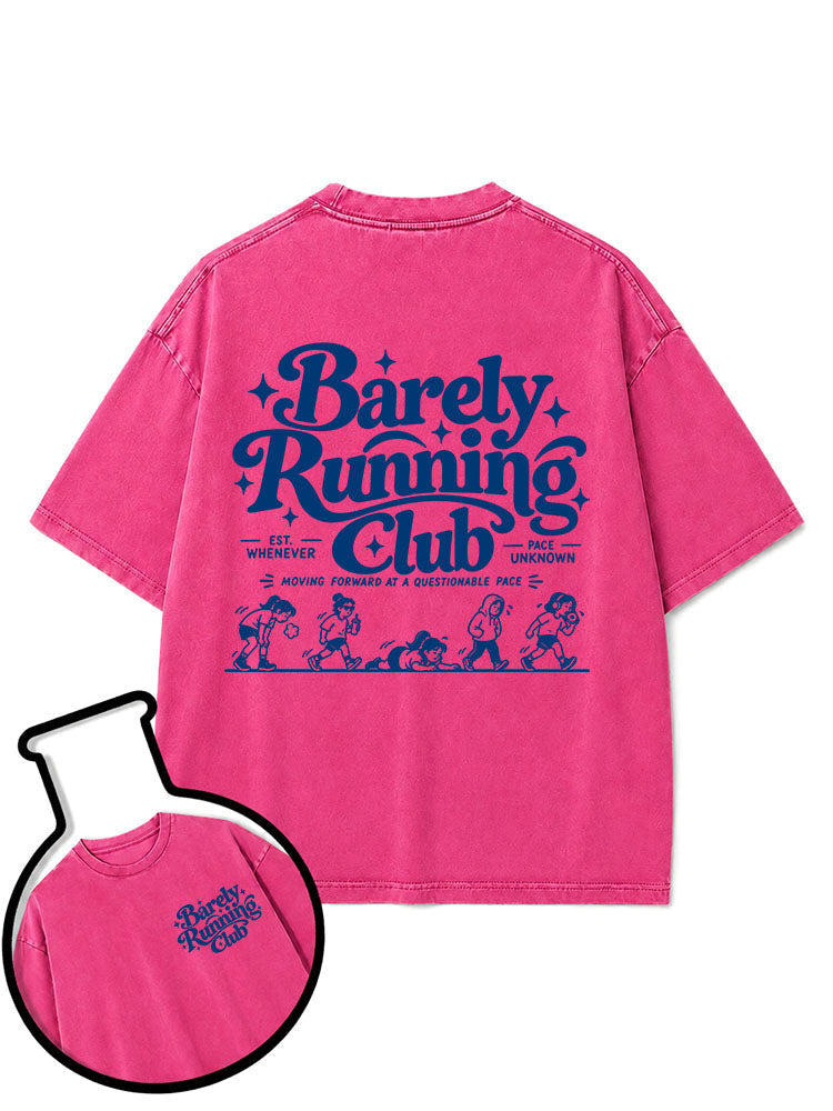 BARELY RUNNING CLUB Washed T-Shirt