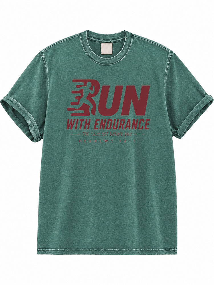 Run With Endurance Washed T-Shirt