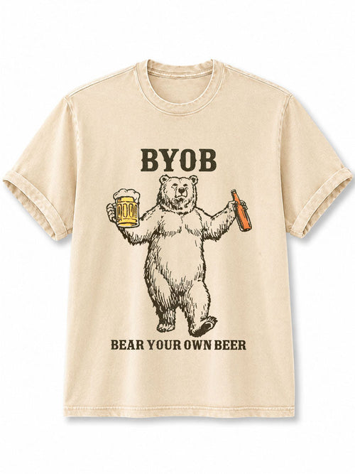 Bear Your Own Beer Washed T-Shirt