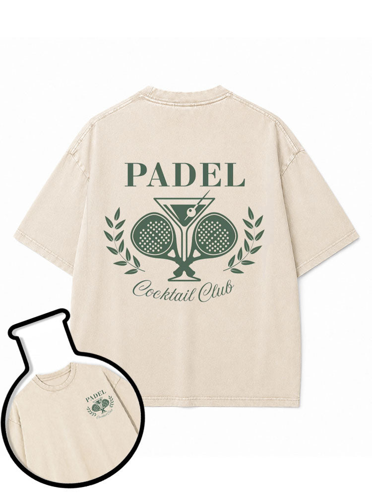 PADEL Cocktail Club Washed T-Shirt