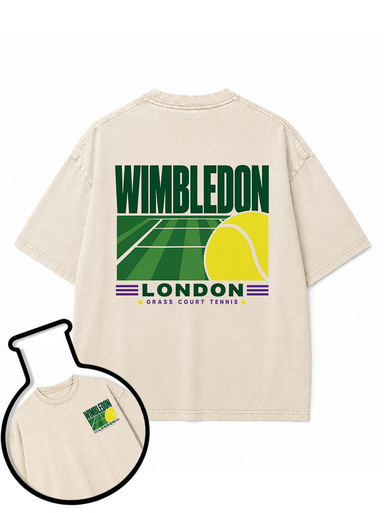GRASS COURT TENNIS Washed T-Shirt
